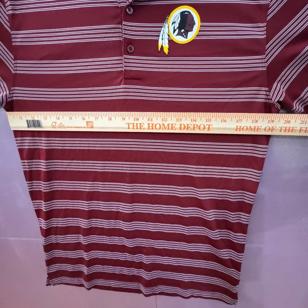 Nike Dri‎ Fit NFL Washington Redskins On-Field Polo Shirt Men's Size S Burgundy
